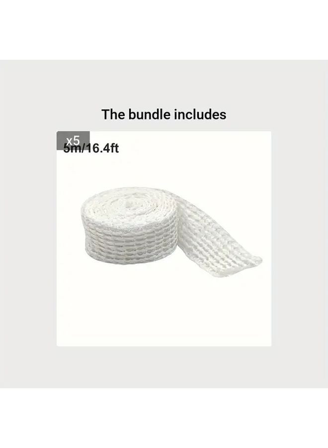 GOXAWEE 5 متر 16 4 قدم شبكة اللحم المرنة لفة للنقانق ولحم البوز والقدم - Image 1