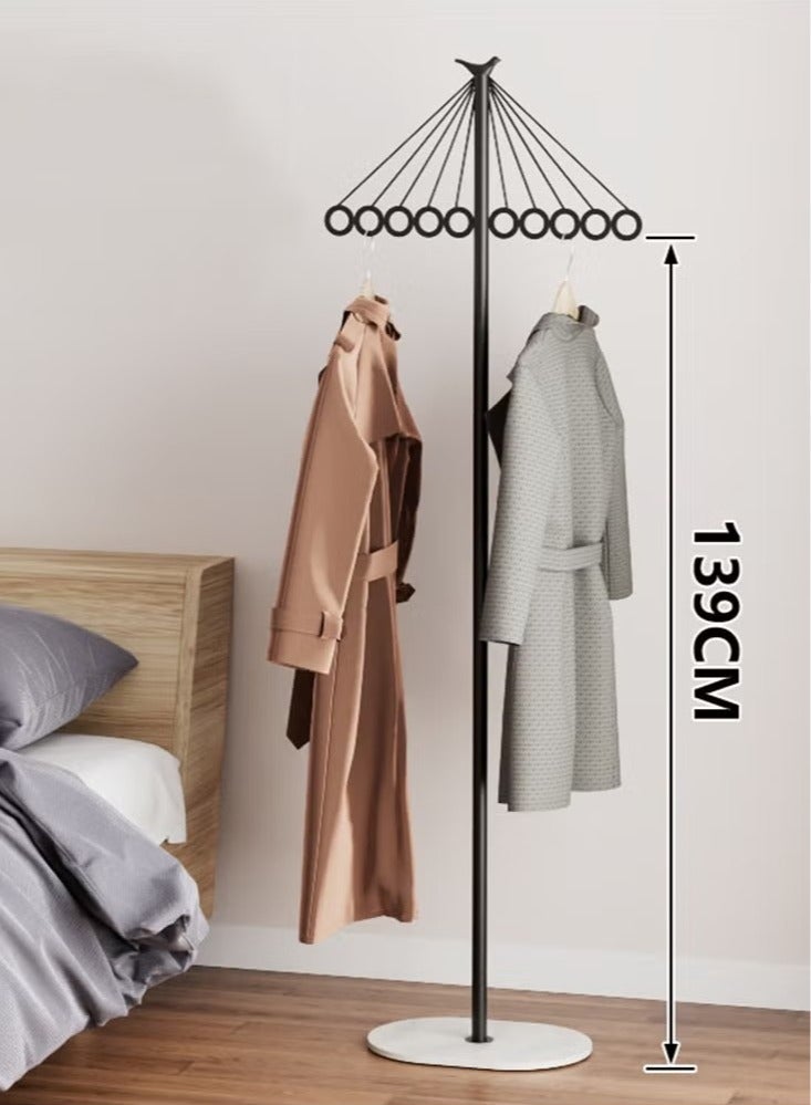 Beauenty Coat Rack Freestanding Clothes Stand Garment Rack Clothes Rack Metal Coat Racks Hanger Stand Clothes Rail Stand Clothes Hanger Organizer with Marble Base for Hanging Clothes, Hats, Bags - Image 3