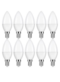 HUA QIANG WANG 10 piece E14 LED Candle Light Bulb, 6500k White Light  - Image 1