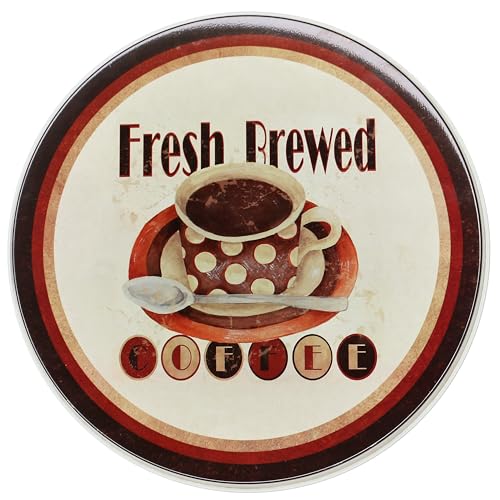 Reston Lloyd, Burner Covers For Electric Stovetop, Decorative Lightweight Tin Covers, Set of 4 (2-8 inch & 2-10 inch), Conceals Messy Drip Pans, Coffee - Image 2
