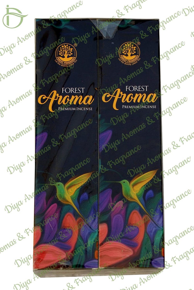 FOREST FRAGRANCE Forest Aroma Incense Sticks Black for Worship Office Good Fragrance Pack of 6 Boxes  - Image 2