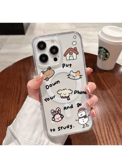 Sanrio Camera Touch Button MagSafe Magnetic For Iphone16PROMAX For Iphone 16 Phone Case-Color:[camera Button] Magnetic Shell-animal Snowman House Cxdk-Applicable Models:For Iphone 16promax