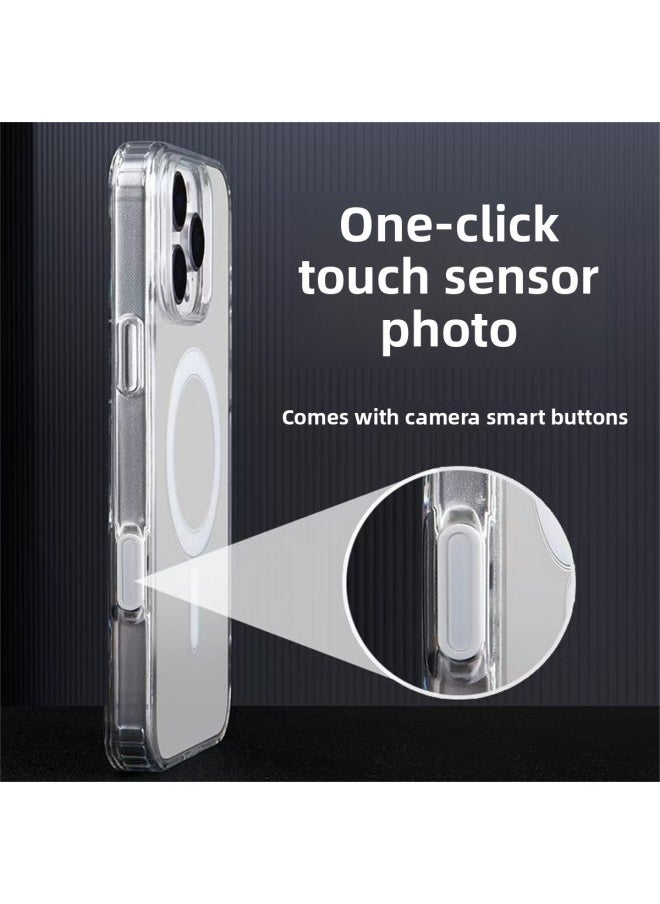 Generic - Sanrio Camera Touch Button MagSafe Magnetic For Iphone16PROMAX For Iphone 16 Phone Case-Color:[camera Button] Magnetic Shell-animal Snowman House Cxdk-Applicable Models:For Iphone 16promax - Image 1