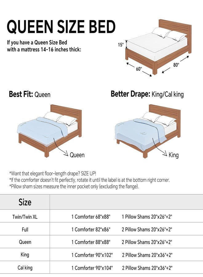 BEDELITE Boho Comforter Set Queen Size, Beige Tufted Striped Bed Set 3 Pieces, Soft Vintage Farmhouse Comforter for All Seasons, Boho Home Decor,Fluffy Jacquard Bedding with 2 Pillow Shams - Image 5