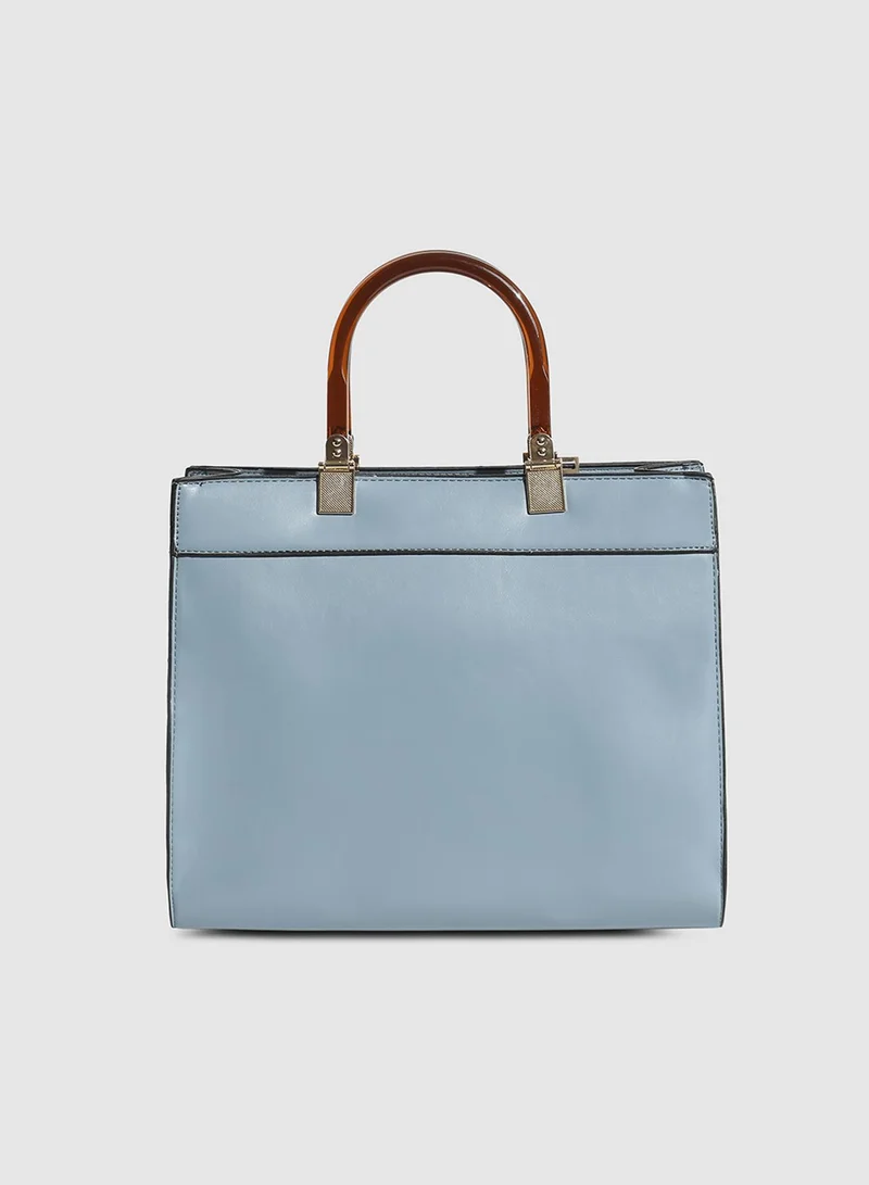 صوص هاوت حقيبة يد كروك يومية - أزرق فاتح