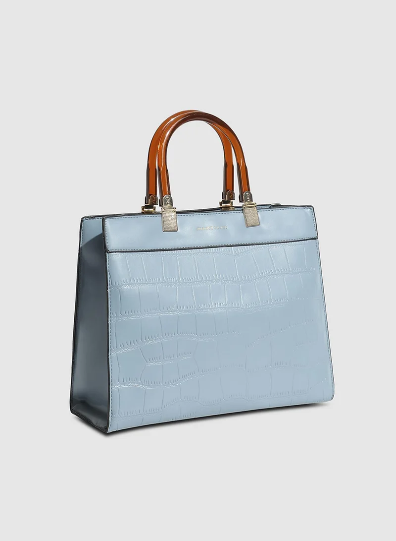 صوص هاوت حقيبة يد كروك يومية - أزرق فاتح