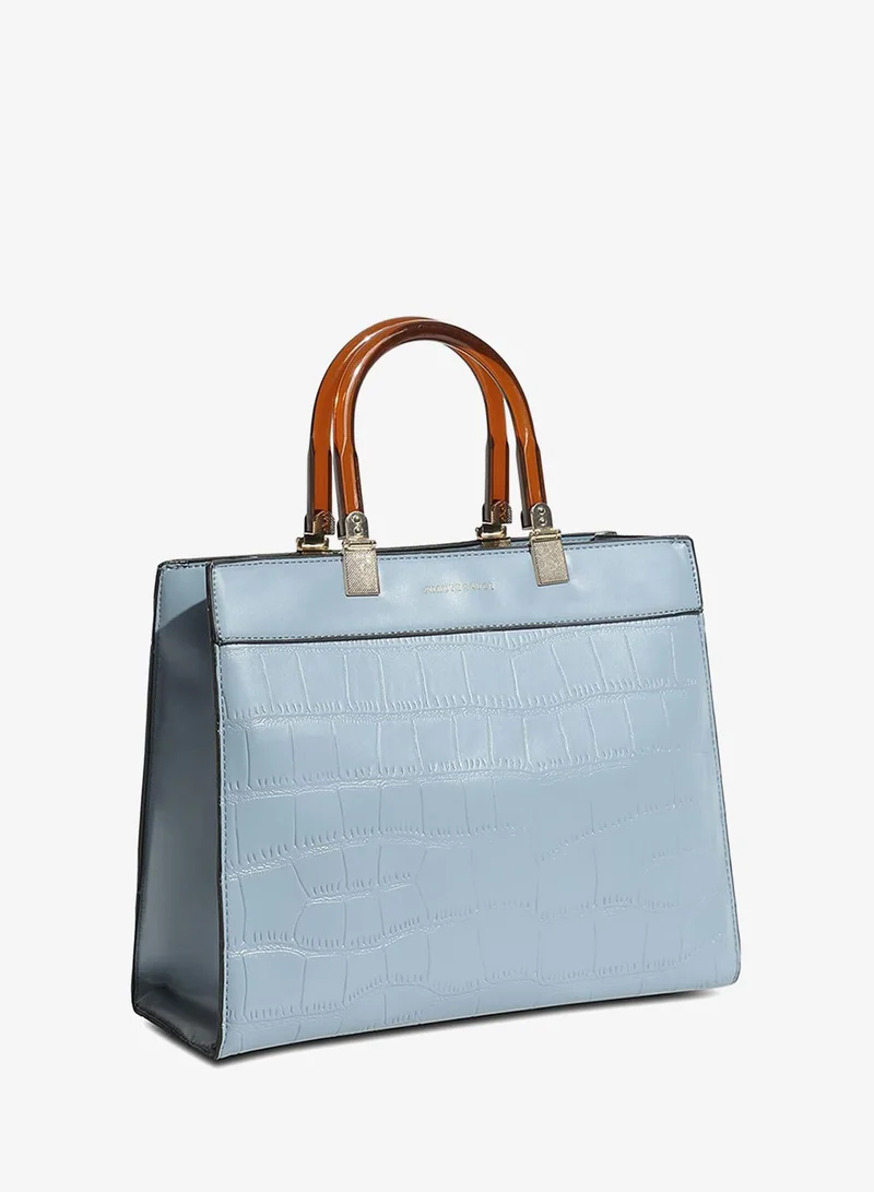 Haute Sauce Everyday Croc Handbag - Light Blue