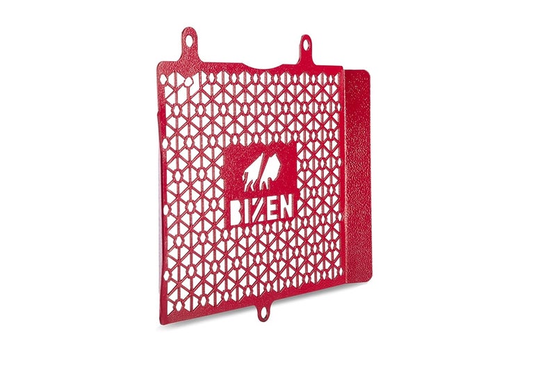 Bizen Bajaj Pulsar NS400 Premium Radiator Guard - Red - Image 2