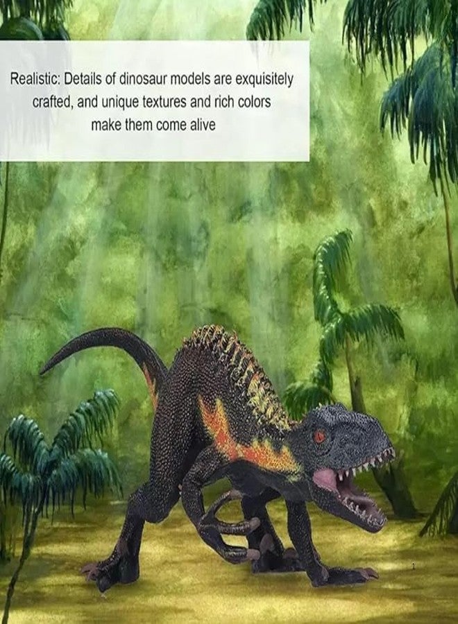 Mallexo Big Size Realistic T-Rex Dinosaur Toy for Kids Velociraptor Dino Jumbo Safari Action Figurine Toys Playset for Girls and Boys Birthday Gifts Prehistoric Animals Educational & Learning Items - Image 3