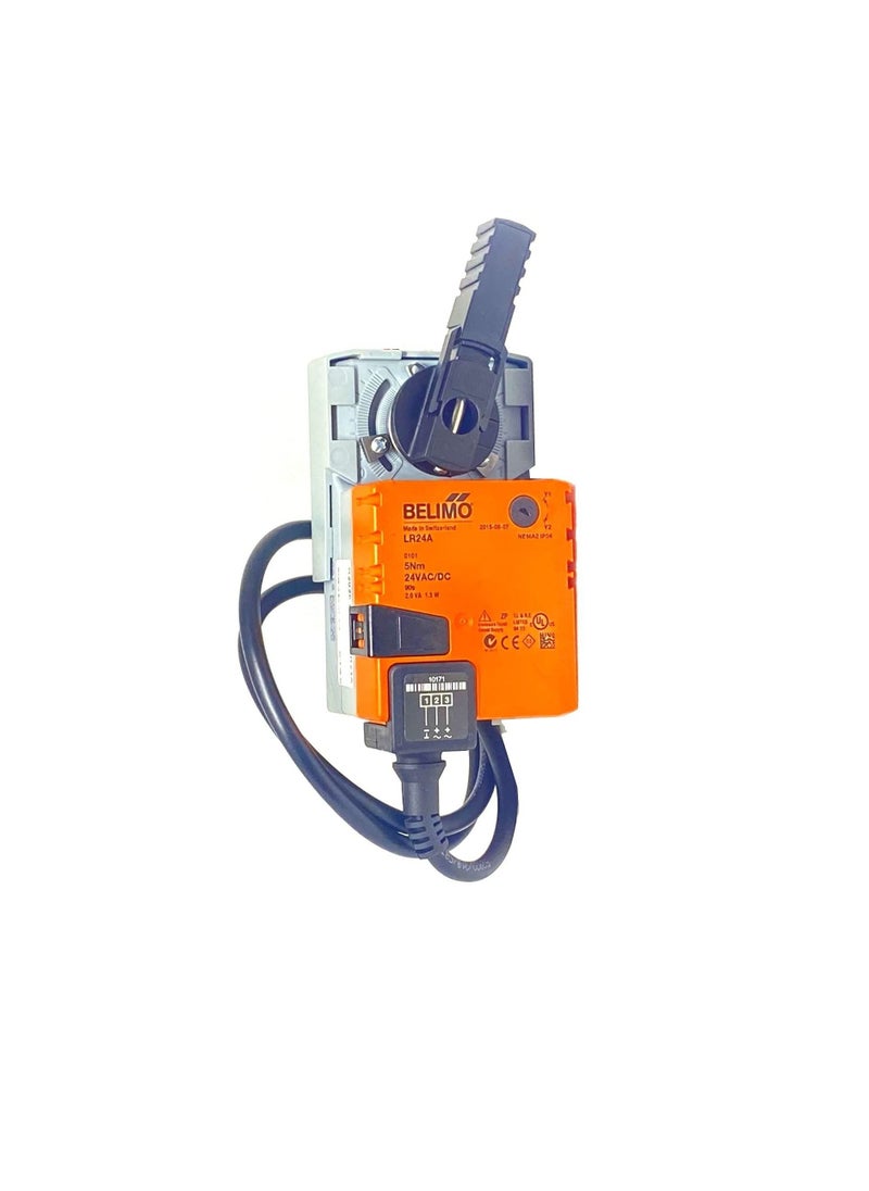 ROTARY 5mm Valve Damper Actuator LR24A for Ball Valves AC DC 24v HVAC Air Handling Controller Control Open close 3 point  - Image 1