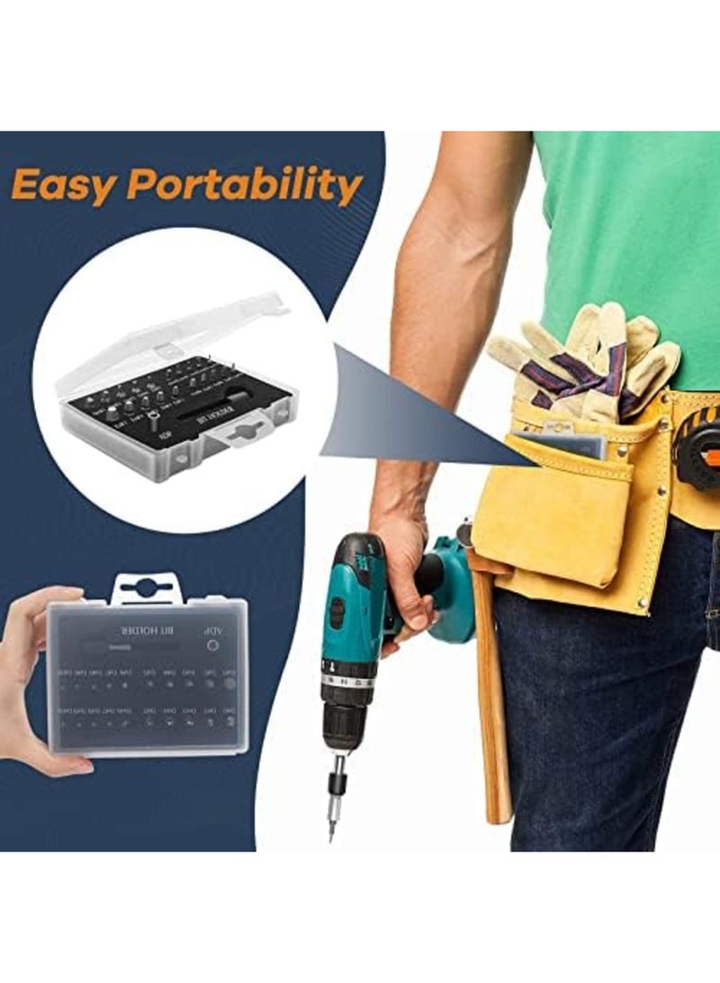 Damaged Screw Extractor Set, 22 Pcs Easy out All-purpose Hss Broken Stripped Screw Remover Extractor Kit with Magnetic Extension Bit Holder Socket Adapter - Image 4