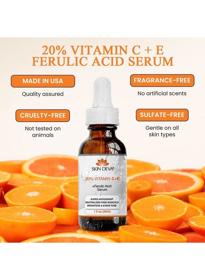 SKIN DEVA 20% Vitamin C + E Ferulic Acid Serum - Image 5