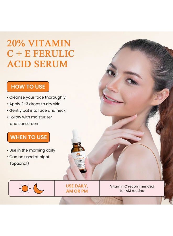 SKIN DEVA 20% Vitamin C + E Ferulic Acid Serum - Image 3