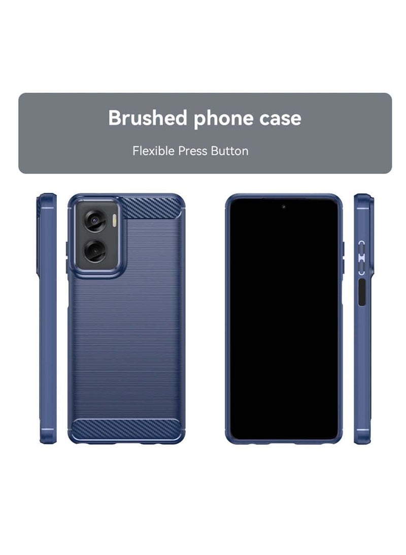 Wtech Motorola Moto G05 / Motorola Moto E15 2025 Silicone Brushed Texture Protective Case Cover - Navy Blue - Image 2