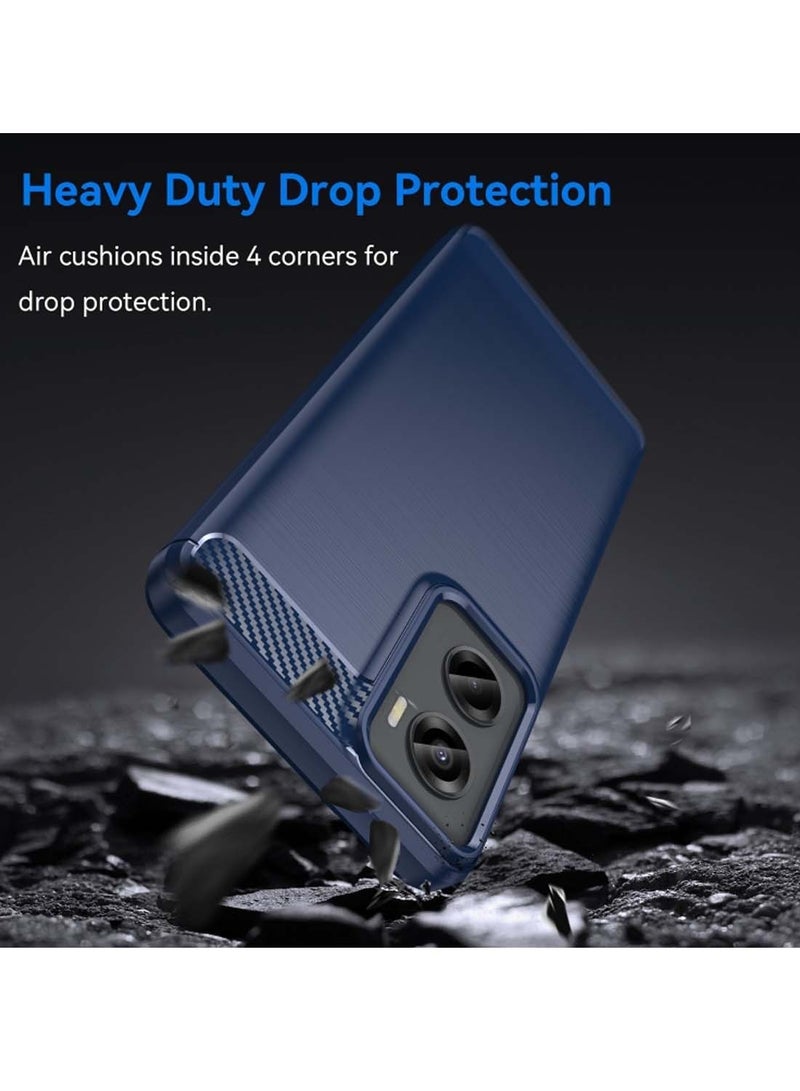 Wtech Motorola Moto G05 / Motorola Moto E15 2025 Silicone Brushed Texture Protective Case Cover - Navy Blue - Image 3