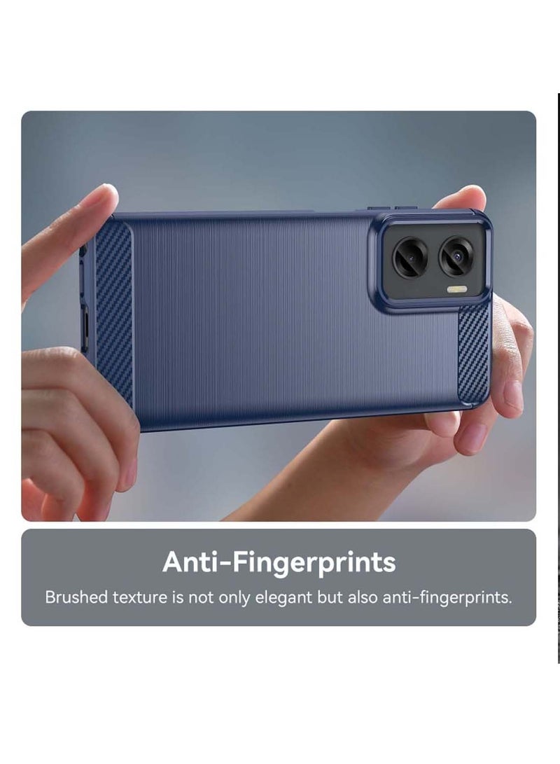 Wtech Motorola Moto G05 / Motorola Moto E15 2025 Silicone Brushed Texture Protective Case Cover - Navy Blue - Image 4