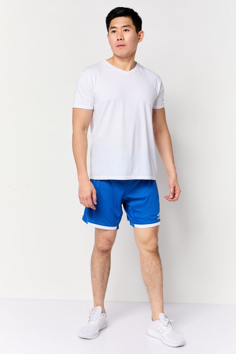 umbro Men Sportswear Fit Brand Logo Training Shorts, Blue - Image 2