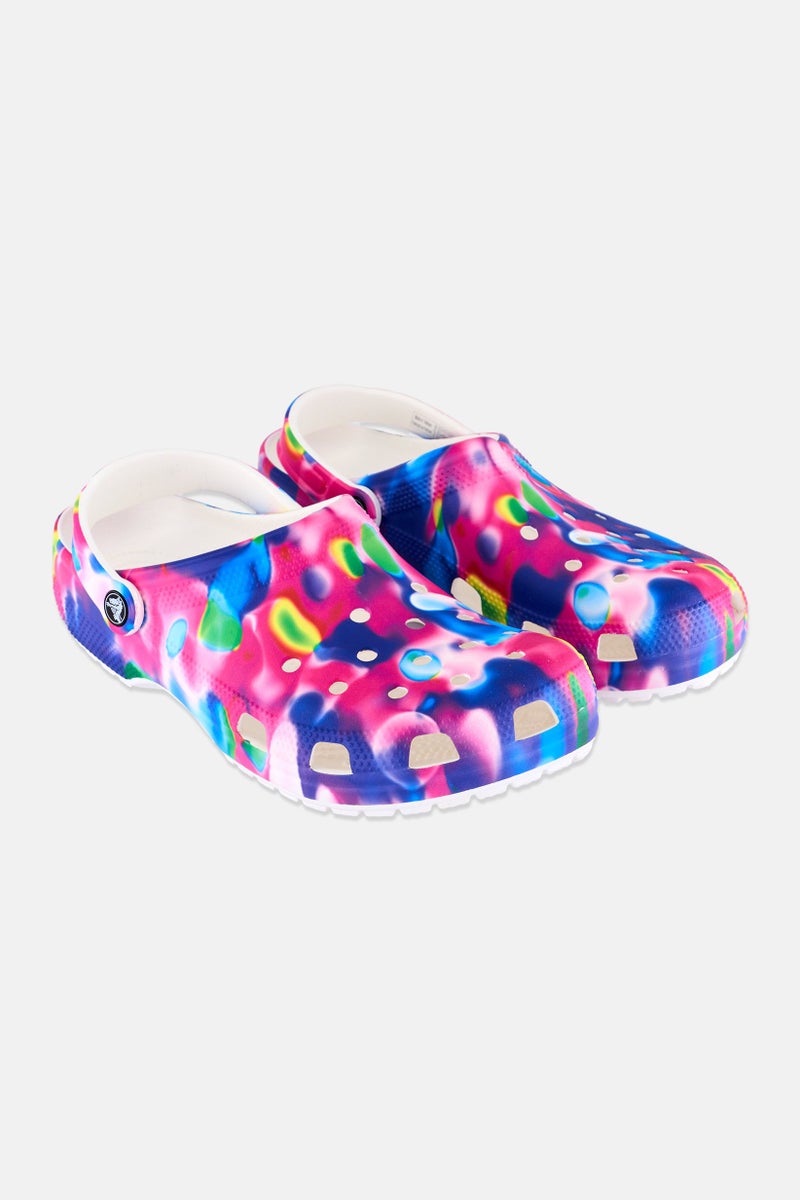 crocs Women Slip On Clogs, Pink Combo  - Image 1