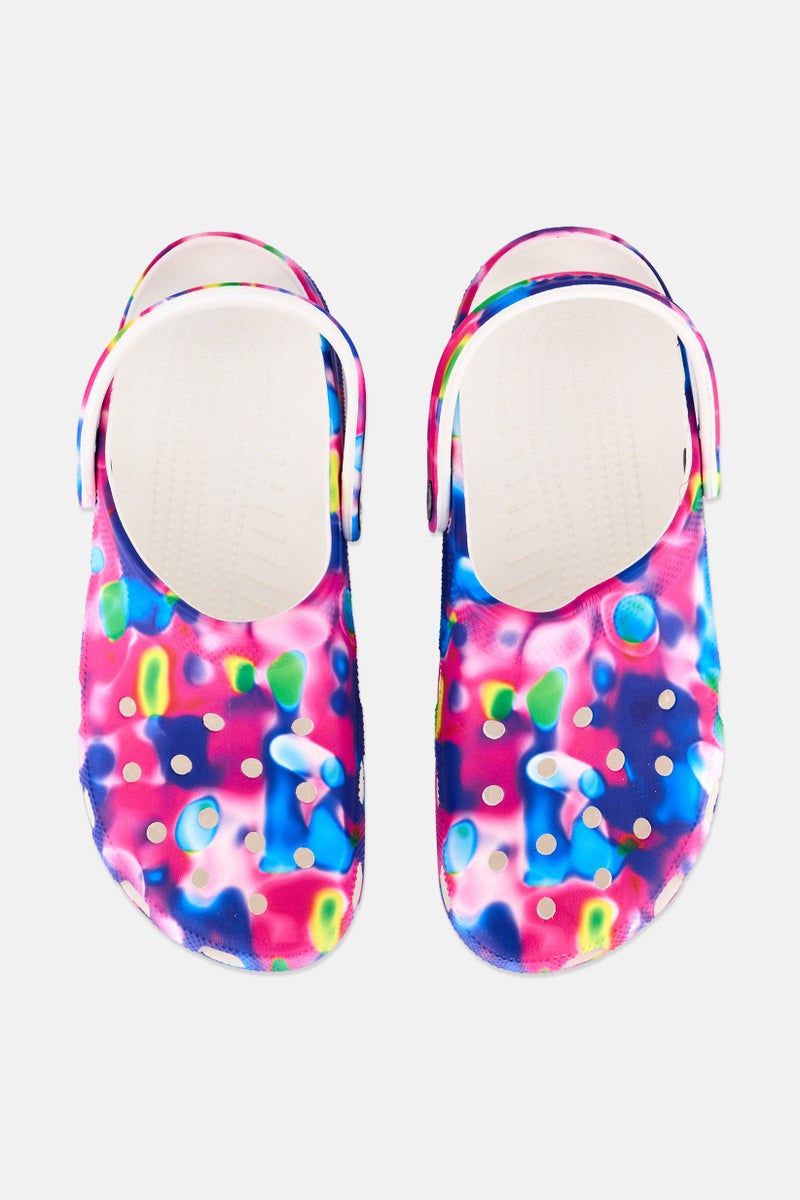 crocs Women Slip On Clogs, Pink Combo  - Image 3