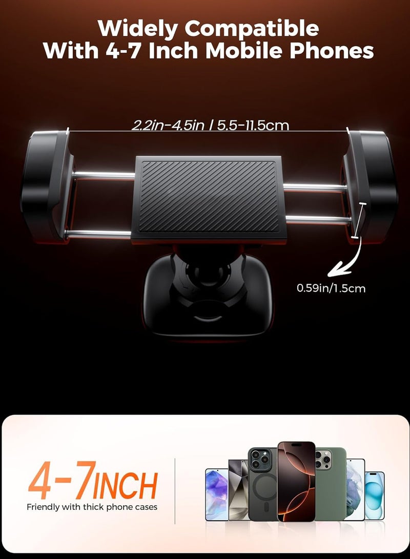 Bukela Magnetic Phone Holder for Gym, 360° Rotatable Gym Magnetic Phone Holder for Workout Record Watch Videos, Alloy Base and Joint, Gym Phone Holder Compatible with 4-7 Inch Smartphones - Image 2