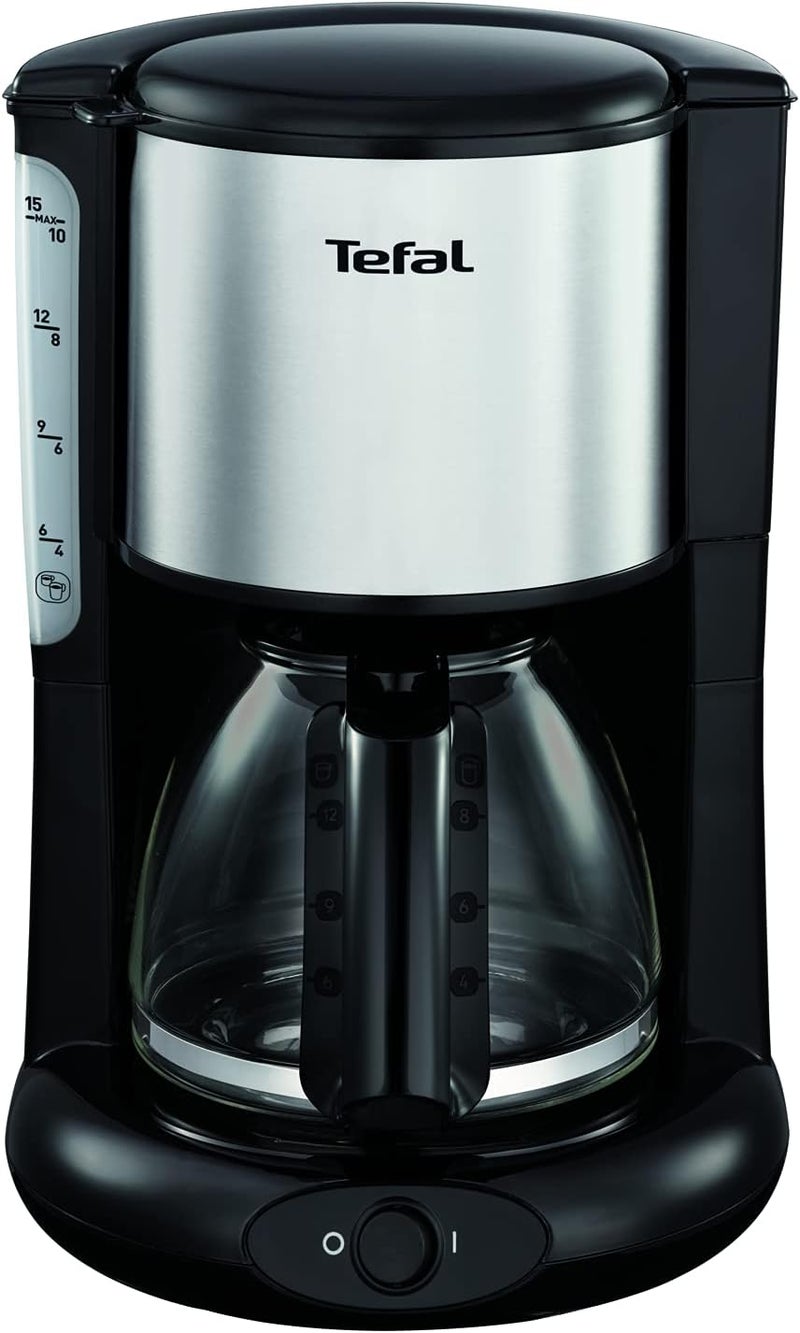 T-fal TEFAL Coffee Maker |Subito Coffee Maker| 1.25L/10-15 cups capacity | 1000 W | Glass Jug | Anti-drip System | Permanent Filter included | Unlimited keep warm function | 2 Years Warranty | CM361827 - Image 2
