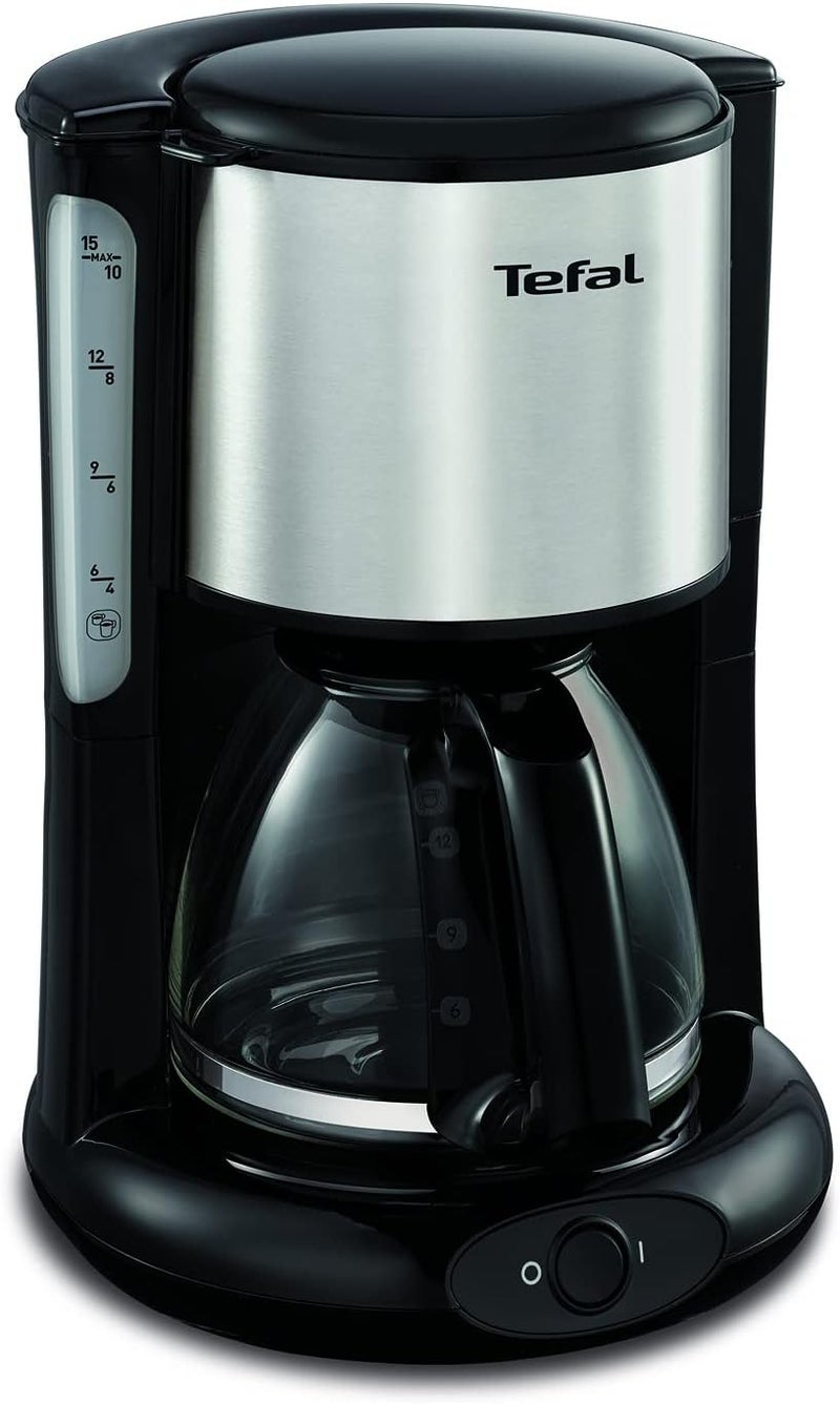 T-fal TEFAL Coffee Maker |Subito Coffee Maker| 1.25L/10-15 cups capacity | 1000 W | Glass Jug | Anti-drip System | Permanent Filter included | Unlimited keep warm function | 2 Years Warranty | CM361827 - Image 1