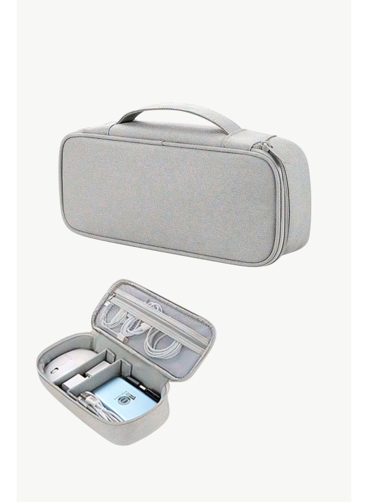 Durable Waterproof Electronic Organizer Bag,Travel Tech Pouch,Digital Accessory Bag for Smartphones/Cameras/Power Banks/Data Cables,Cable Management Case,Large Size - Image 1