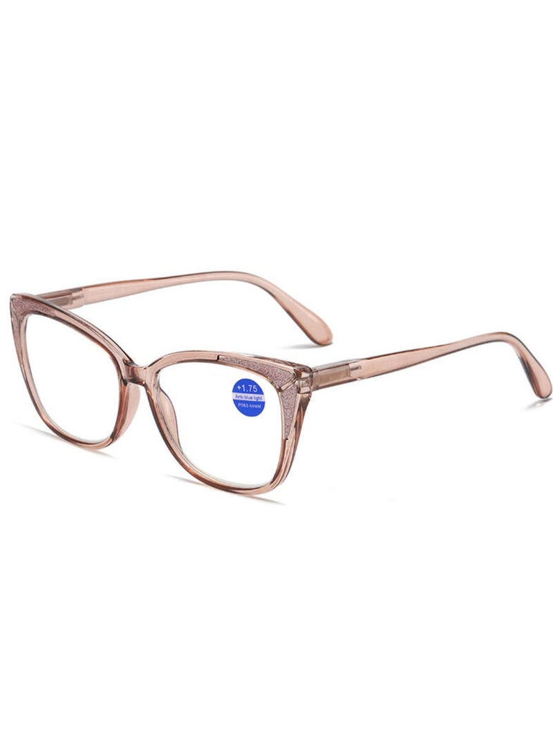 بوما للبصريات نظارات قراءة +1.5 قوة، عدسات مانعة للضوء الأزرق، أنيقة، خفيفة الوزن ومتينة للنساء - Image 1