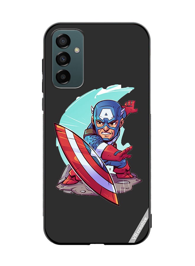 VR CREATIVE Protective Case Cover For Samsung Galaxy M23 Superhero Captain America Design Multicolour - Image 1