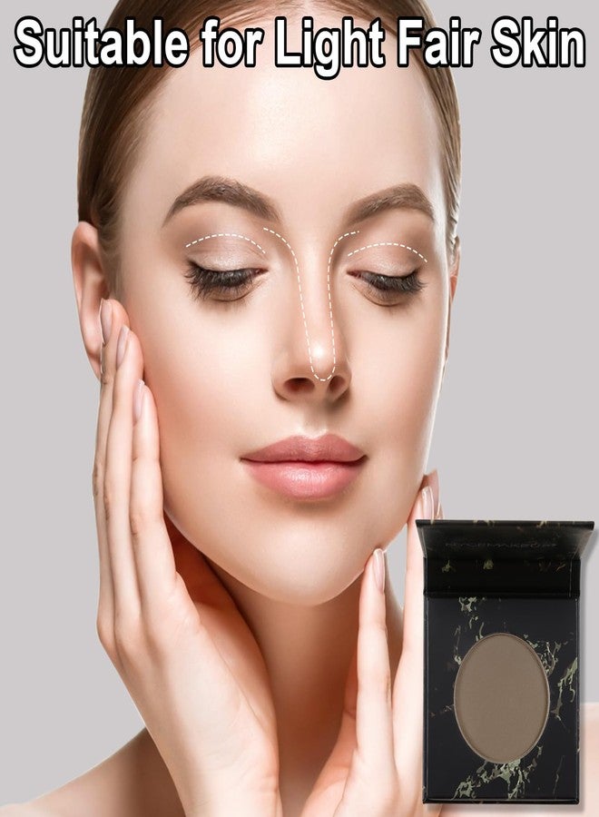 Jutqut Bronzer Contour Palette, Matte Contour Powder, Cool Toned Bronzer for Light Fair Skin, Buildable Matte Contouring, Face Sculpting Grey Powder, 01 Grey Brown - Image 2