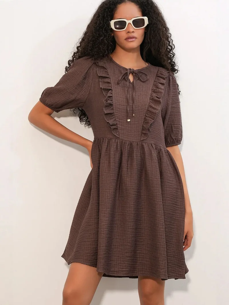 BIG DART BDART Women's A-line Mini Smock Dress