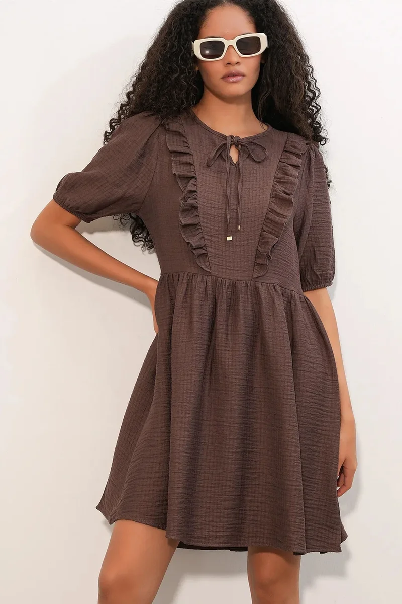بيغ دارت BDART Women's A-line Mini Smock Dress