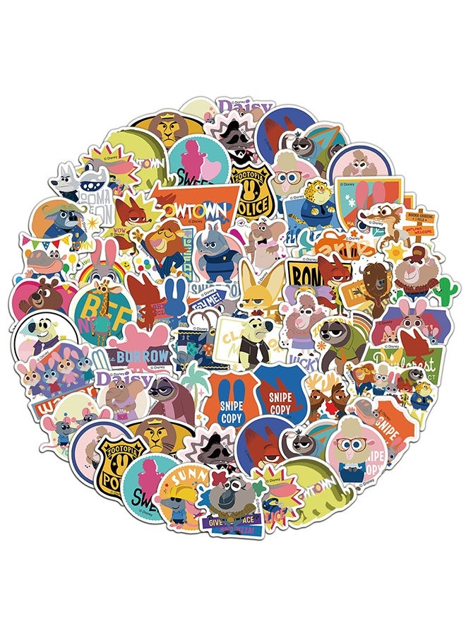50Pcs Zootopia Judy Hopps Nick Wilde Stickers for Gifts Water Bottles Cup Laptop Phone Guitar Car Motorcycle Bike Skateboard Luggage Box JHSL - Image 1