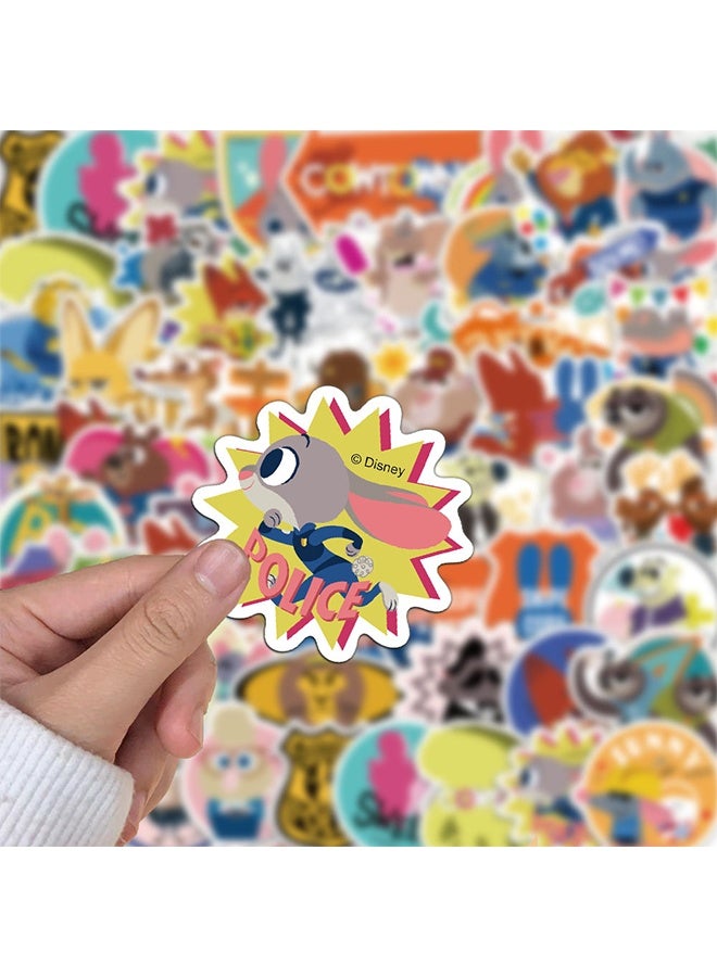 50Pcs Zootopia Judy Hopps Nick Wilde Stickers for Gifts Water Bottles Cup Laptop Phone Guitar Car Motorcycle Bike Skateboard Luggage Box JHSL - Image 2