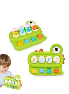 Generic Interactive Pop Up Dinosaur Toy for Baby, Colorful Cause and Effect Toys, Dino Figures Hide and Peek Toy for Early Learning Sensory Development, Birthday Gift for Boys Girls  - Image 1