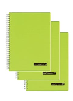 Maruman 3-Piece Septcouleur Notebook B5 Size Green  - Image 1