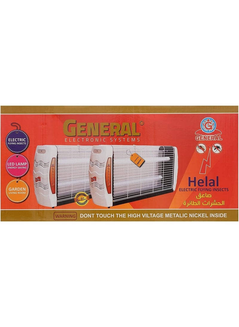 عام صاعق حشرات جنرال إليكتريك 60 سم لون أبيض موديل GE-K301 - Image 2