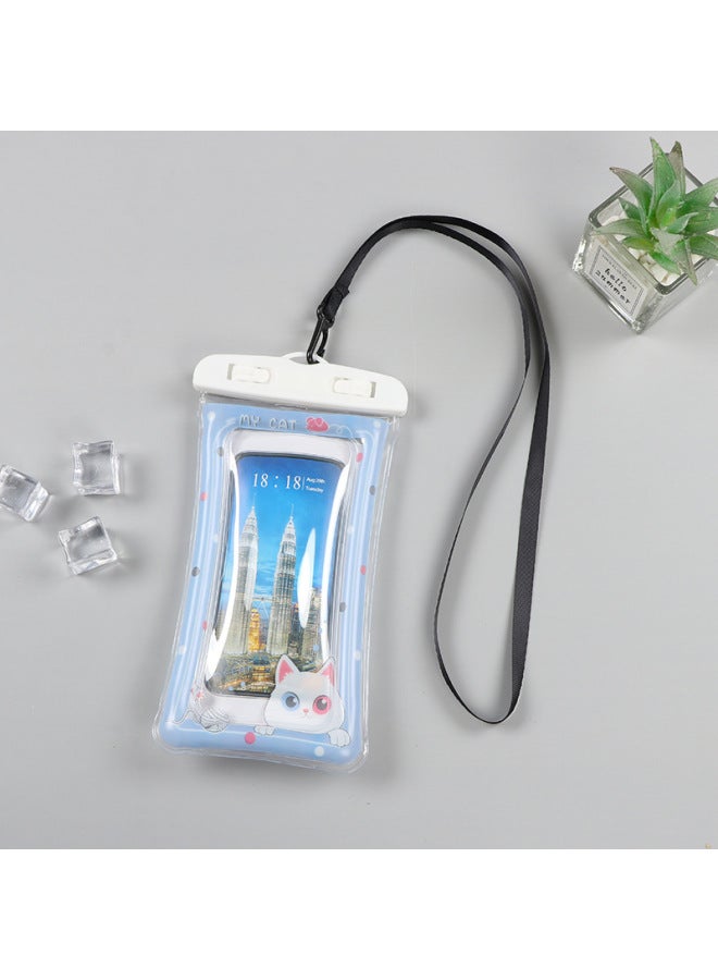 general PVC Mobile Phone Waterproof Bag Drifting Swimming Mobile Phone Bag Waterproof Underwater Photo Airbag Mobile Phone Waterproof Bag Wholesale-Color:Kitten 】 - Image 1