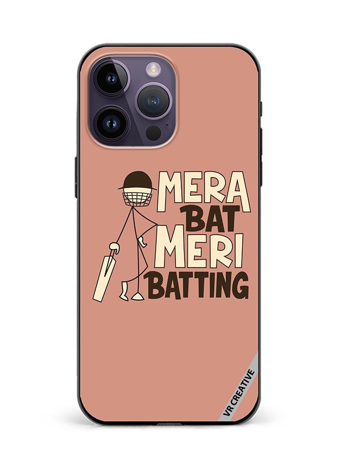 VR CREATIVE Protective Case Cover For Apple iPhone 16 Pro Mera Bat Meri Batting Design Multicolour - Image 1