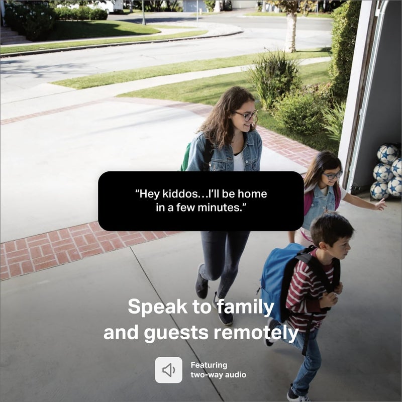 Chamberlain كاميرا أمان جراج myQ الذكية – فيديو بدقة 1080p، رؤية ليلية، كشف حركة، مغناطيسية، واي فاي، صوت ثنائي الاتجاه، تحكم عبر الهاتف الذكي - Image 2