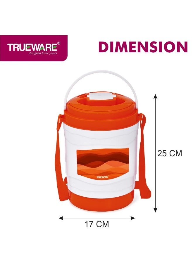 Trueware Marina 5 Lunch Box with 5 Steel Container, 300 ml X 5  | PU Insulated | Tiffin | Hot Lunch Box | Leak Proof | Easy to Carry | Food Grade | BPA Free | Office | Outdoors | for Men Women - Image 3