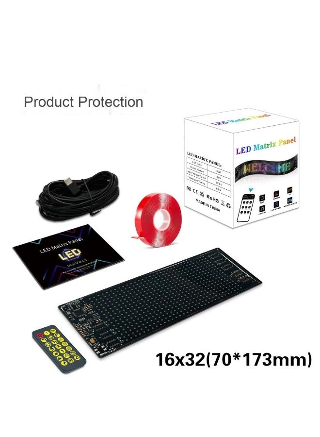 Custom Text Mode Animation Programmable LED Display with Bluetooth App Control for Cars, Stores, and Hotels - Image 1