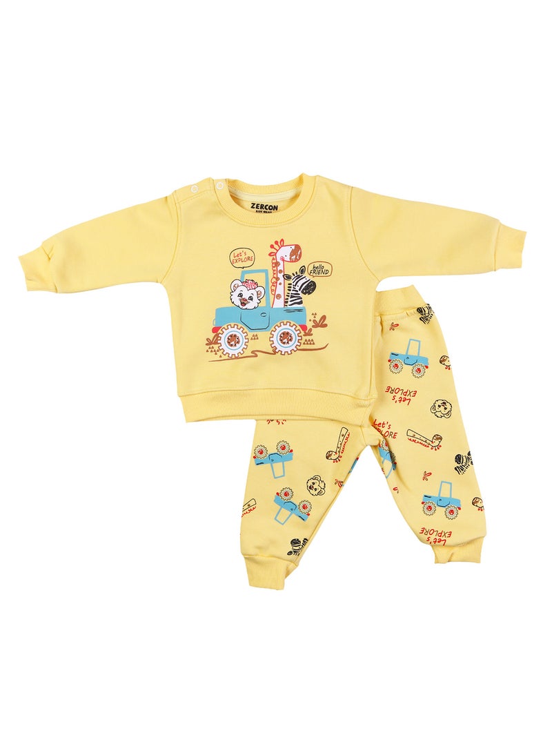 زيركون بيجامة شتوي لحديثي الولادة - 1254 - Image 1