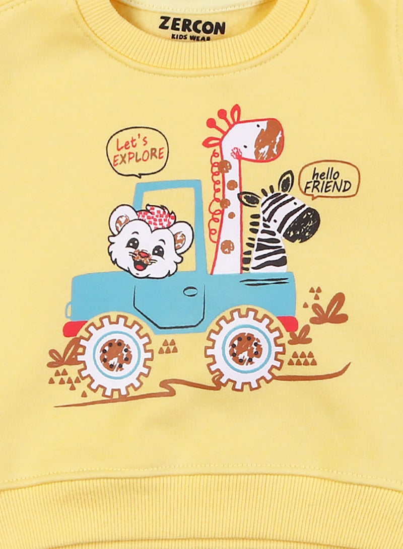 زيركون بيجامة شتوي لحديثي الولادة - 1254 - Image 2