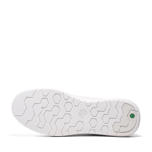 Timberland Men's Allston Low Lace Up Sneaker, White Full Grain, 13 Medium - Image 4