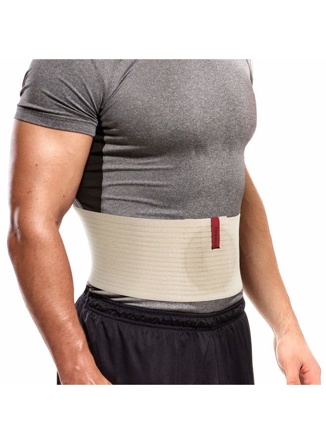 Ortonyx Premium Umbilical Hernia Belt for Men and Women / 6.25" Abdominal Binder With Hernia Support Pad - Navel Ventral Epigastric Incisional and Belly Button Hernias - Beige OX5241-S/M - Image 2