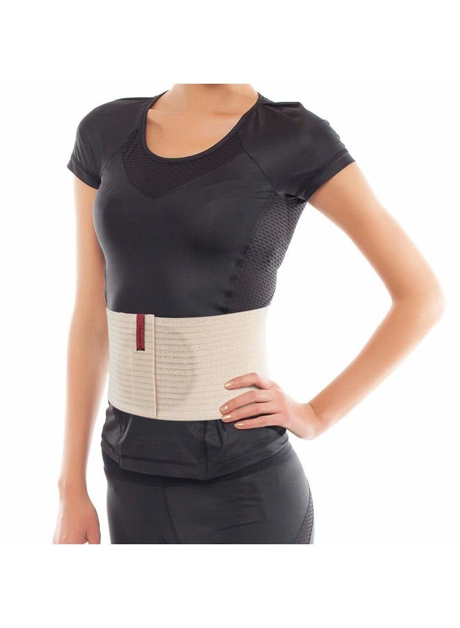 Ortonyx Premium Umbilical Hernia Belt for Men and Women / 6.25" Abdominal Binder With Hernia Support Pad - Navel Ventral Epigastric Incisional and Belly Button Hernias - Beige OX5241-S/M - Image 1