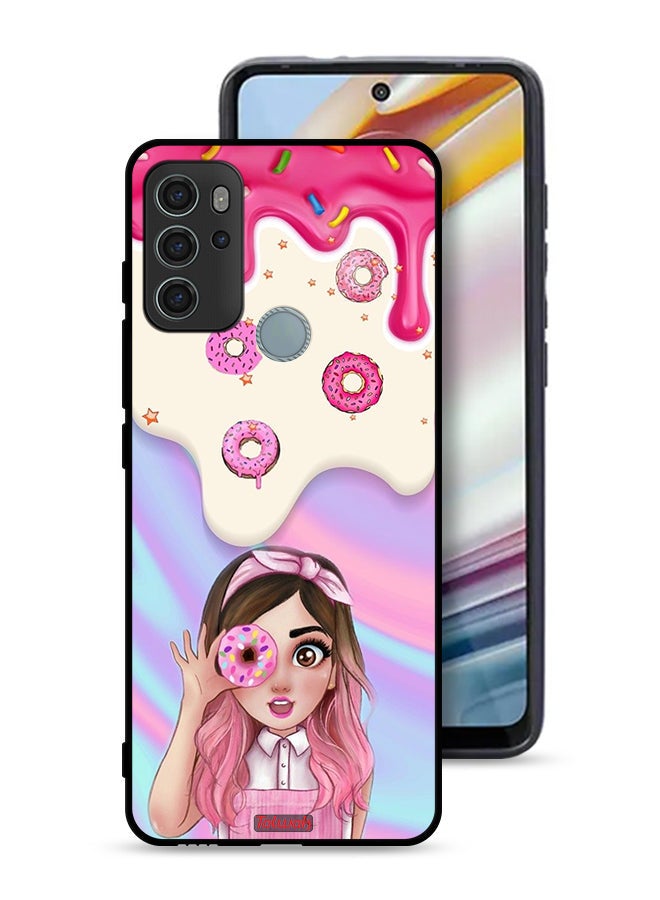 Tolwak Motorola Moto G60S Protective Case Cover Holding Donut - Image 1