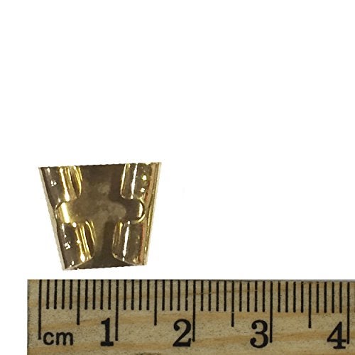 SeedBeadExplosion Blank Bolo Tie Slides Pack of 10 Goldtone - Image 2