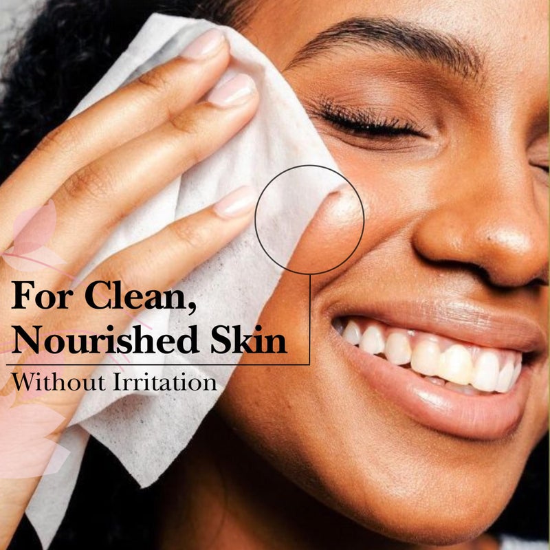 Mivida Hypoallergenic Makeup Remover Wipes With Vitamin E, Daily Cleansing Facial Towelettes, For Sensitive Skin, 50 Count, Alcohol Free, Fragrance Free Makeup Wipes - Image 2